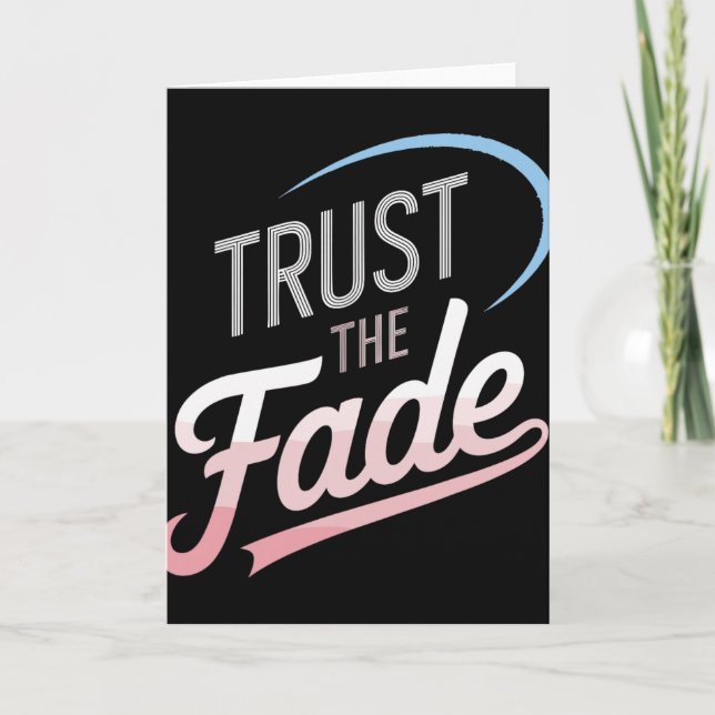 Trust The Fade Disc Golf Design Stylish And Comfor Card (Front)