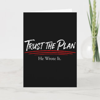 Trust The Plan Christian Men And Women Of Faith Gr Card