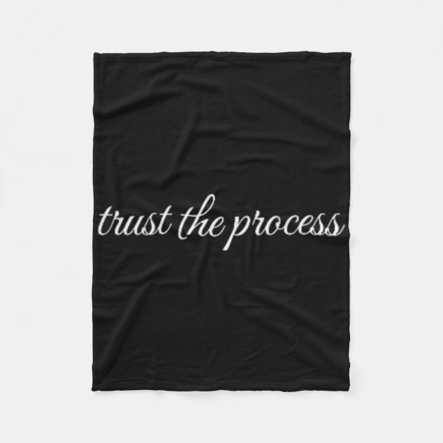 Trust The Process, Mental Health Therapy  Fleece Blanket (Front)