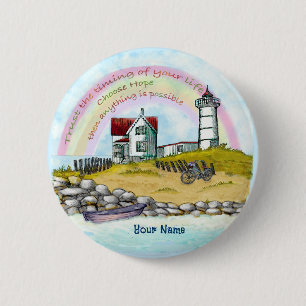 Trust The Timing Lighthouse 2 Inch Round Button