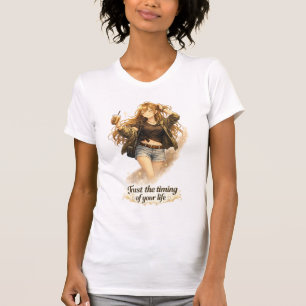 Trust the Timing of Your Life Inspirational Anime  T-Shirt