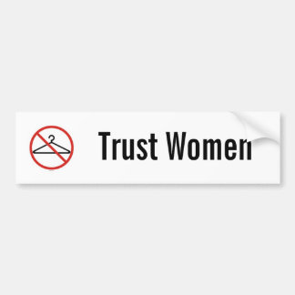 Trust women car sticker