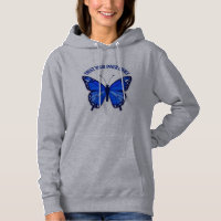 Trust Your Inner Choice Blue Butterfly Hoodie