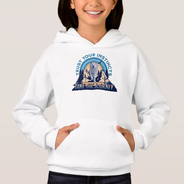 Trust Your Instincts Arctic Wolf Adventure Art (Front)