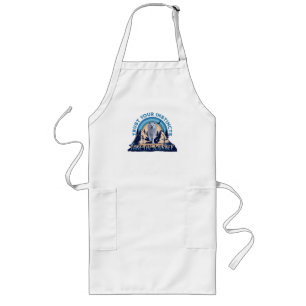 Trust Your Instincts Arctic Wolf Adventure Art Long Apron