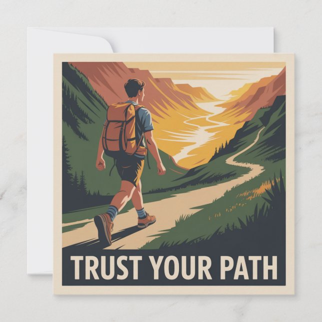 Trust Your Path Invitation (Front)