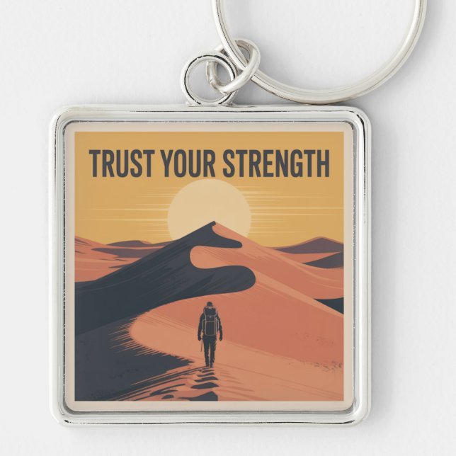 Trust Your Strength Keychain (Front)
