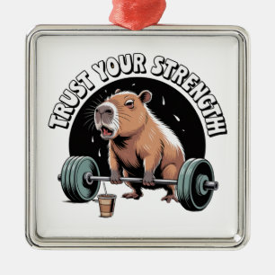 Trust Your Strength Metal Ornament
