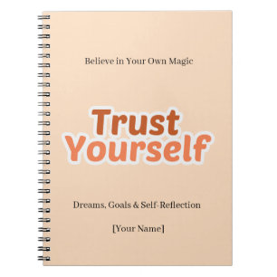 Trust Yourself Motivational Boho Quote Notebook