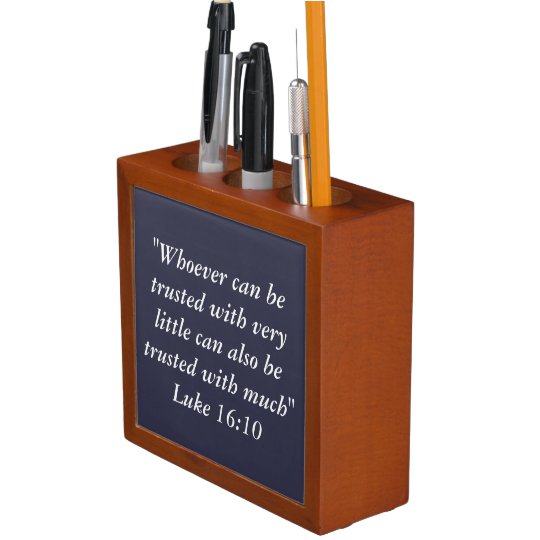 "Trusted" Desk Organizer