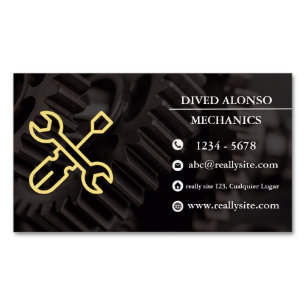 Trusted Mechanical Services for All Vehicles Magnetic Business Card