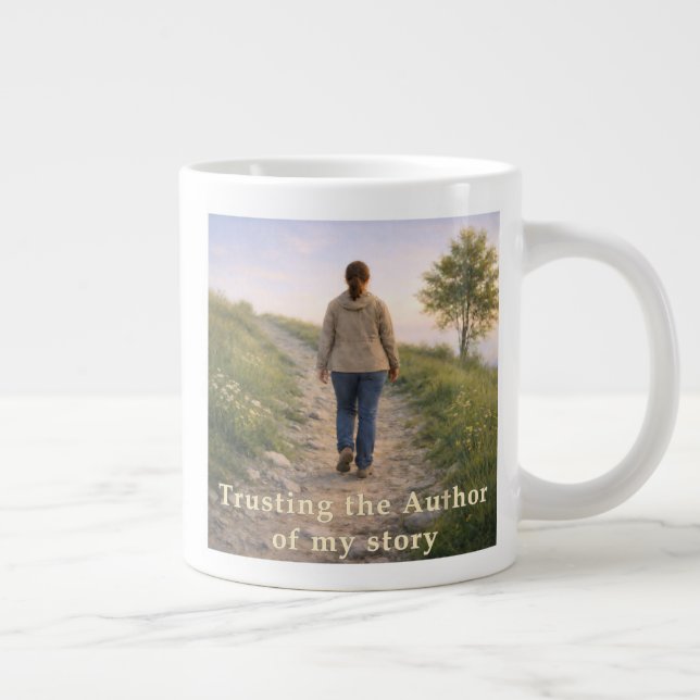 Trusting the Author Large Coffee Mug (Right)
