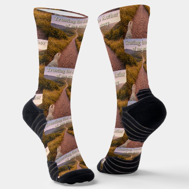 Trusting the Author Socks (Angled)