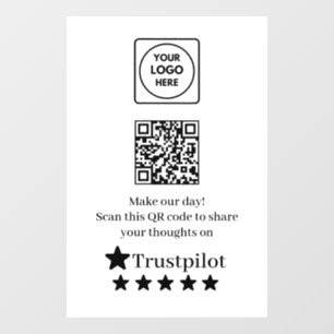 Trustpilot QR   Business Review Display Sign
