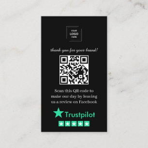 Trustpilot QR Review Customer Feedback Style Business Card