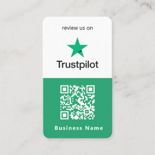 Trustpilot Reviews   Business Review Us QR Code Card