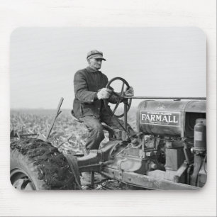 Trusty Old Tractor, 1930s Mouse Pad