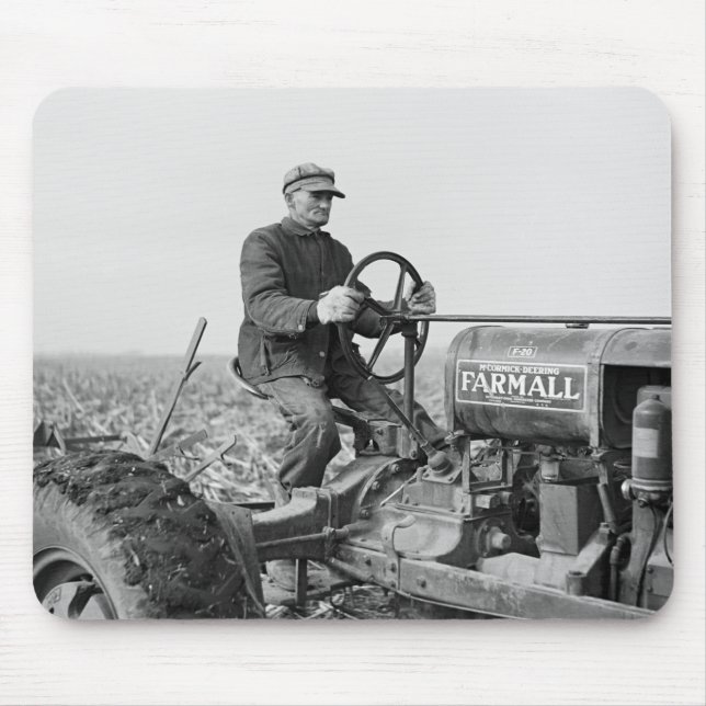 Trusty Old Tractor, 1930s Mouse Pad (Front)