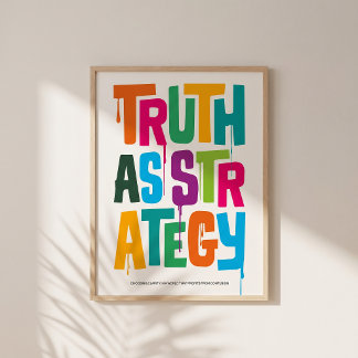 Truth As Strategy Poster – Typography Wall Print