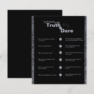 Truth Dare Gothic Floral Bachelorette Party Game