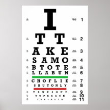 Truth Eye Chart