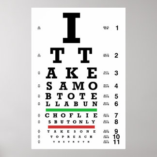 Truth Eye Chart