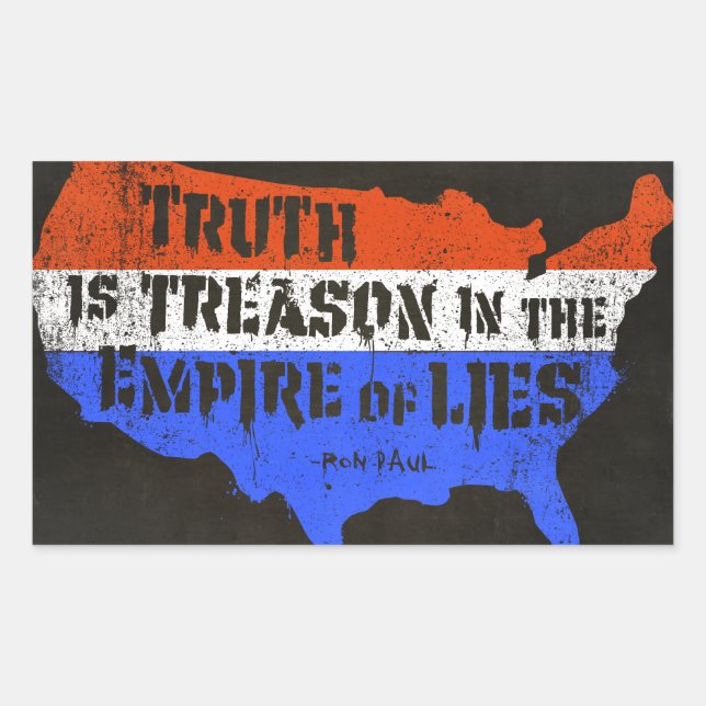 Truth Is Treason In The Empire Of Lies Sticker (Front)