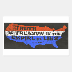 Truth Is Treason In The Empire Of Lies Sticker