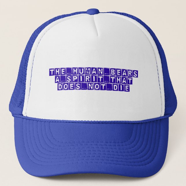 truth, knowledge, wisdom trucker hat (Front)