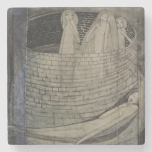 Truth Lies at the Bottom of the Well Stone Coaster