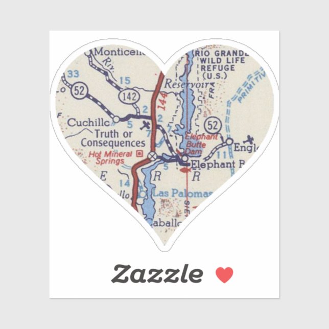 Truth or Consequences Vintage Map (Sheet)