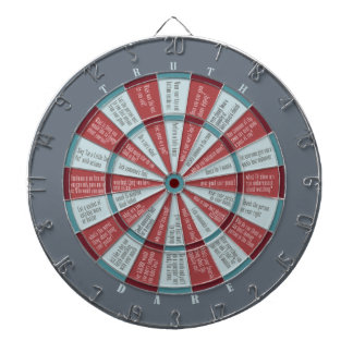 Truth or Dare (no kissing) Slate Rust Dartboard