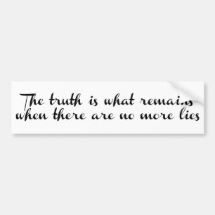Truth Remains Bumper Sticker
