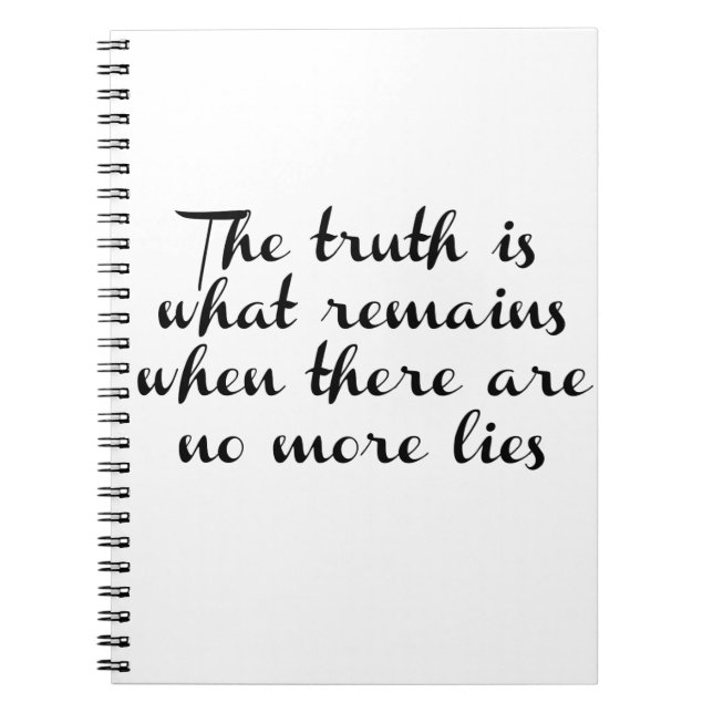 Truth Remains Notebook (Front)