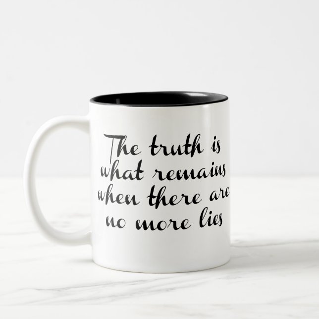 Truth Remains Two-Tone Coffee Mug (Left)