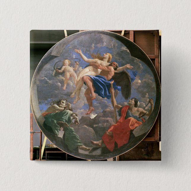 Truth Stolen Away by Time Beyond the Reach of Envy 2 Inch Square Button (Front)