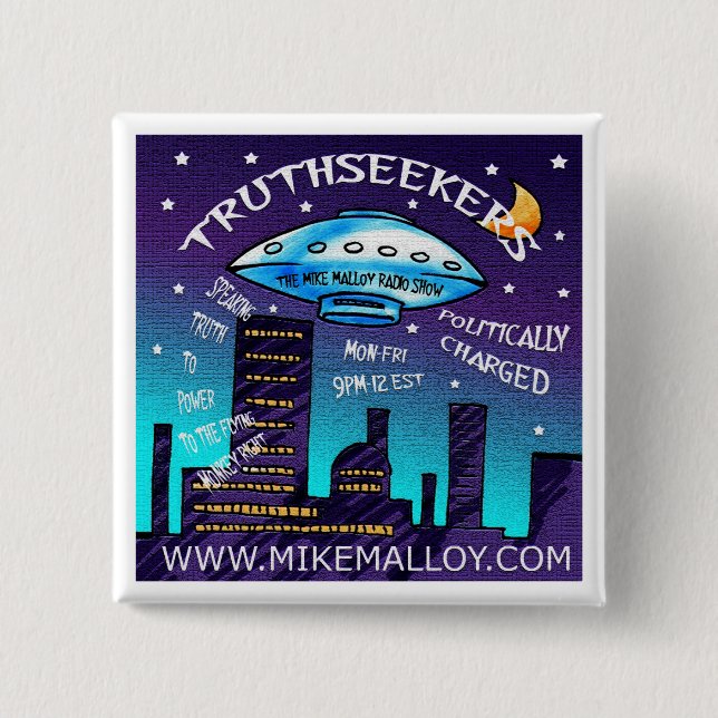 TRUTHSEEKERS 2 INCH SQUARE BUTTON (Front)