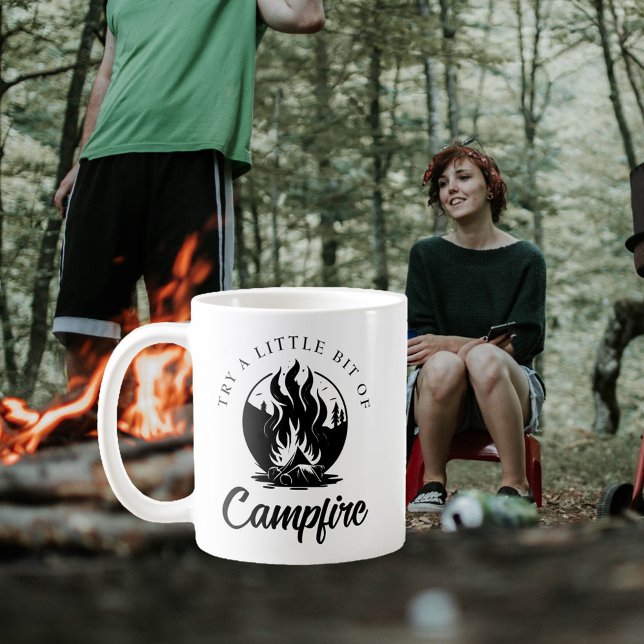 Try a Little Bit of Campfire Hiking Coffee Mug (Creator Uploaded)