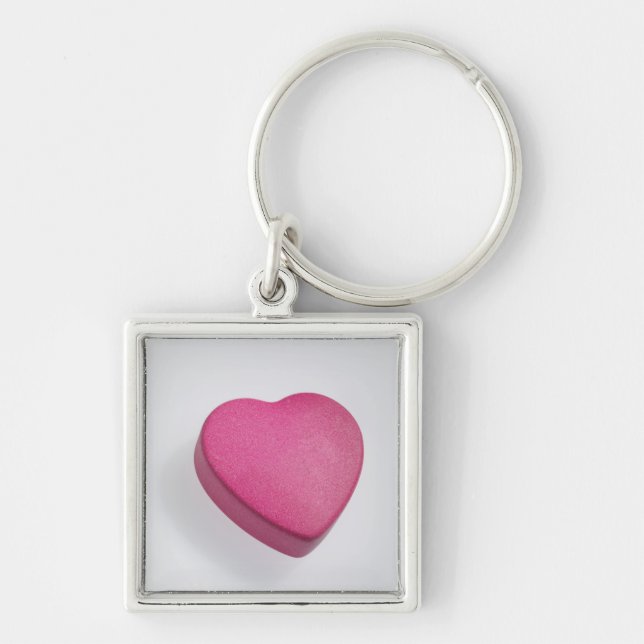 Try again heart candy keychain (Front)