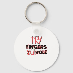 Try Fingers But Hole Elden Ring T-Shirt Trucker Ha Keychain