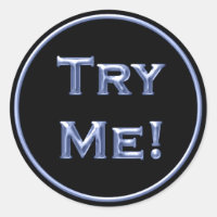 Try Me Black Blue Tester For Sample Container