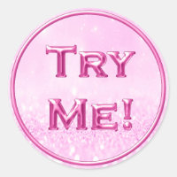 Try Me Glitter Candy Pink Tester Sample Container