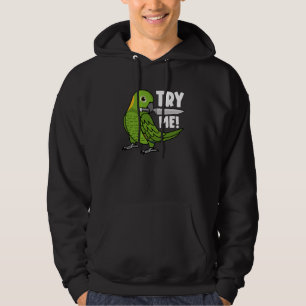Try Me Parrot With Knife I Yellow naped Amazon Hoodie