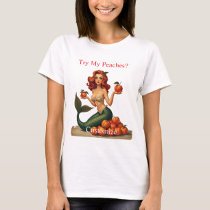 Try My Peaches Mermaid Thunder_Cove T-Shirt