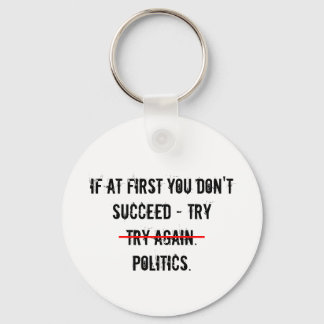 Try Politics Keychain
