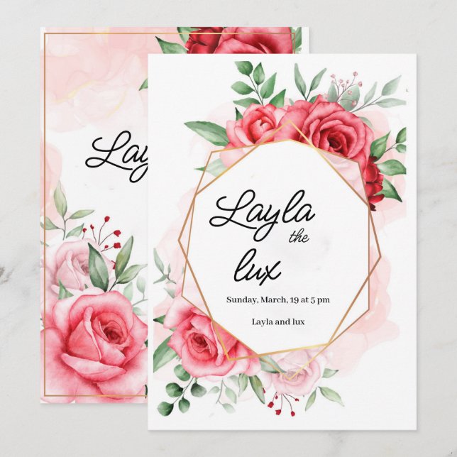  Try to describe your item the way a shopper would Invitation (Front/Back)