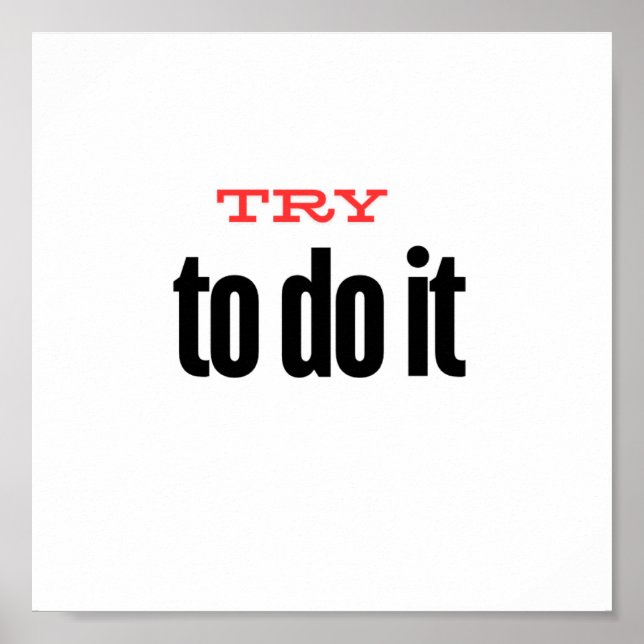 try to do it poster (Front)