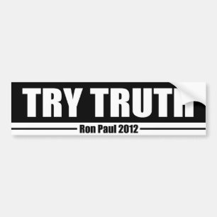 Try Truth Bumper Sticker
