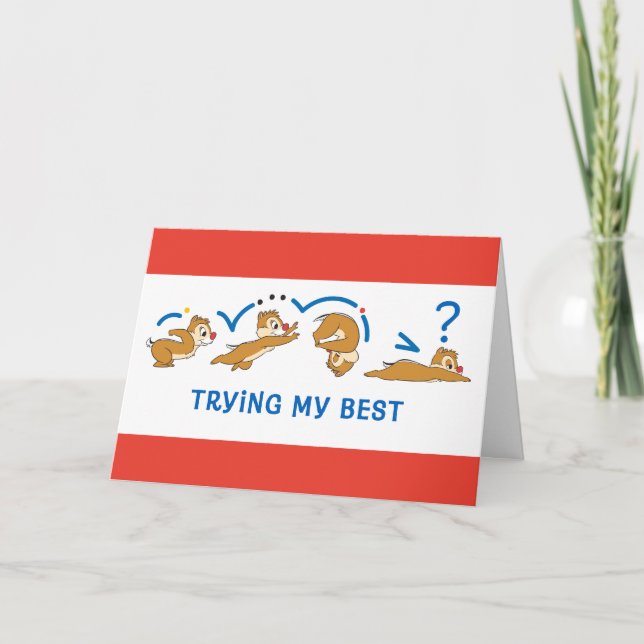 Trying My Best Card (Front)