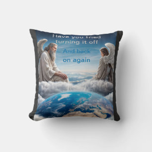 Trying to fix the Earth Throw Pillow